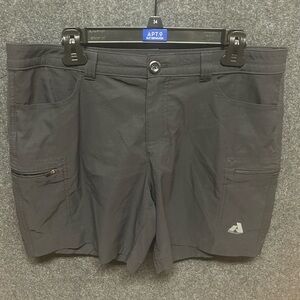 Eddie Bauer First Ascent Guide Pro Shorts Black Nylon Stretch Women's Size 12